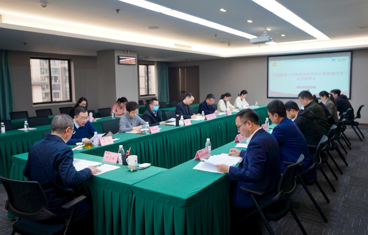 省纪委监委驻省AG电投厅集团纪检监察组召开“纪检监察工作规范化法治化正规化建设年”行动动员部署会议